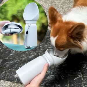 La Botella Portátil de Agua para Perros