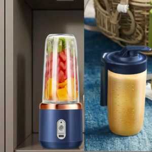 Licuadora Portátil Recargable 400ml - 3 en 1: Licua, Mezcla y Agita