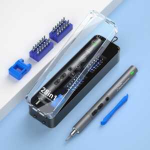 Destornillador Eléctrico Mini 28 en 1 - Set Profesional para Reparación de Dispositivos Electrónicos
