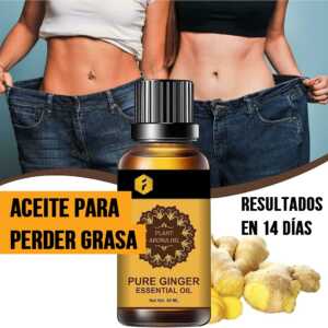 Aceite de jengibre para drenaje abdominal