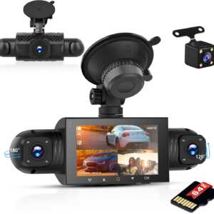 Cámara de Coche 360° 4 Canales - Grabación HD con Monitoreo 24/7