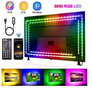 Tira LED Inteligente 5V 5050 RGB - 1m - Control por Bluetooth, WiFi y Alexa