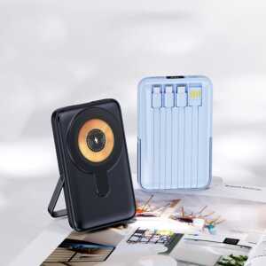 Power Bank Magnético 10000mAh con Soporte - Carga Rápida Inalámbrica para iPhone